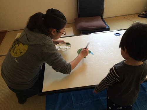 「襖絵」制作 by 上村恭子さん-03