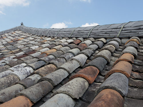 行基葺きの古代瓦の見学＠元興寺-06