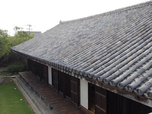 行基葺きの古代瓦の見学＠元興寺-16