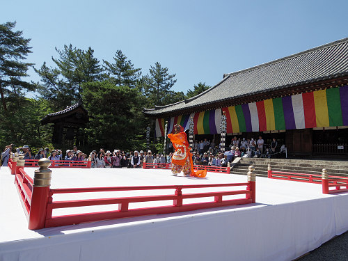 うちわまき（中興忌梵網会）＠唐招提寺-15