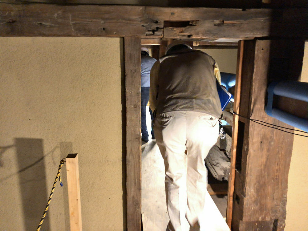 世界遺産元興寺　国宝禅室 屋根裏探検 ＠奈良市-08