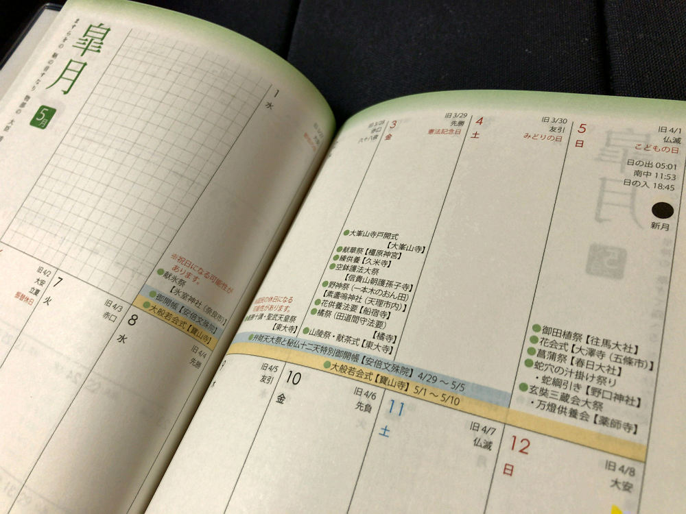 奈良旅手帖2019-06