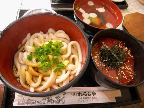 おはらい町で伊勢うどん＆赤福＠伊勢神宮（内宮前）