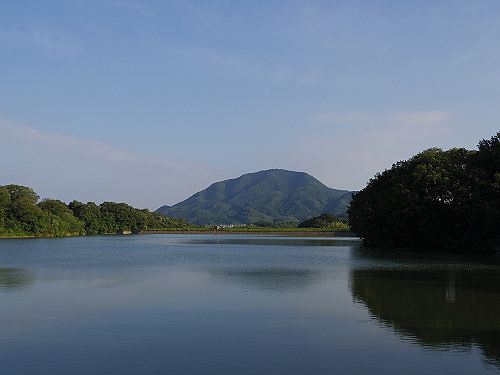 奈良県景観資産『二上山を眺望できる旗尾池湖畔』＠香芝市