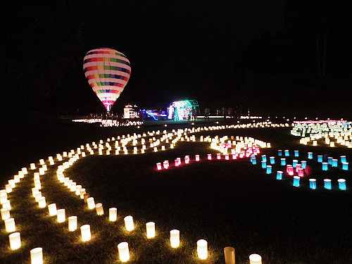 気球も飛びます！『飛鳥光の回廊 2016 ～四神降臨～』＠明日香村