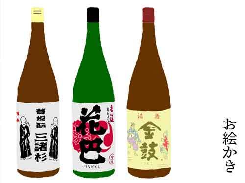 【お絵かき】奈良の日本酒シリーズ(その1)