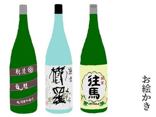 【お絵かき】奈良の日本酒シリーズ(その3)