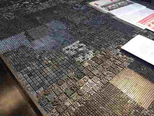 活字テーブルが美しい!『活版工房 丹』@奈良きらまち