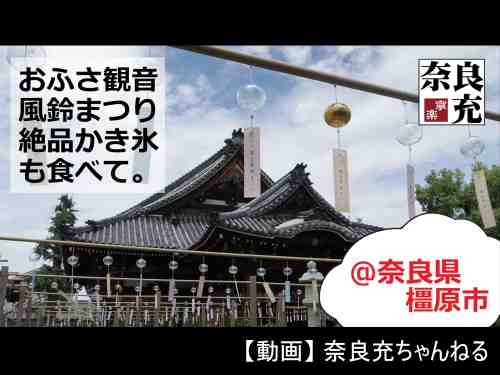 【＠奈良県橿原市】おふさ観音「風鈴まつり」と絶品かき氷