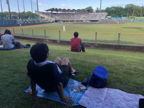 「佐藤薬品スタジアム」での野球観戦は気持ちいい! @橿原市