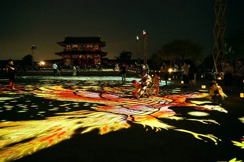 「光の平城京絵巻」が見事 ＠天平たなばた祭り～平城京天平祭・夏～