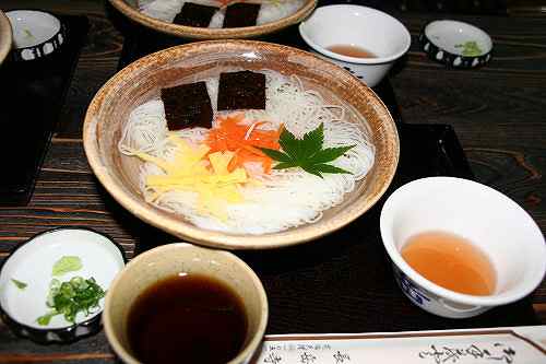 重文建築でいただく冷たいそうめん『長岳寺』＠天理市