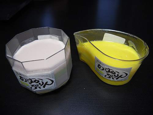 味わいまろやか、形がユニーク『勾玉プリン』＠みんと