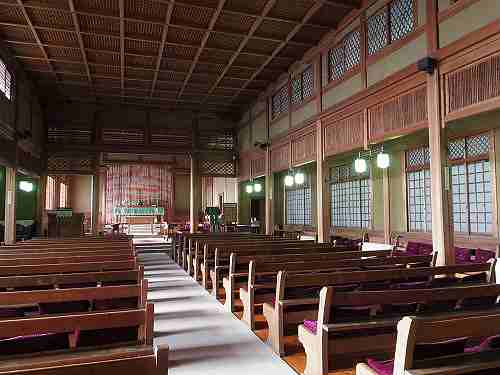 国重文！和風の教会建築『日本聖公会奈良基督教会』＠奈良市